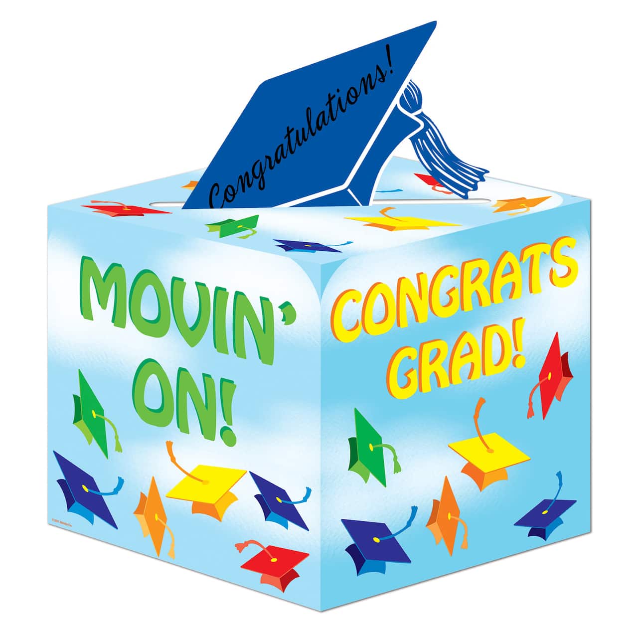 Beistle 6" x 6" Multicolor Graduation Card Boxes, 2ct.